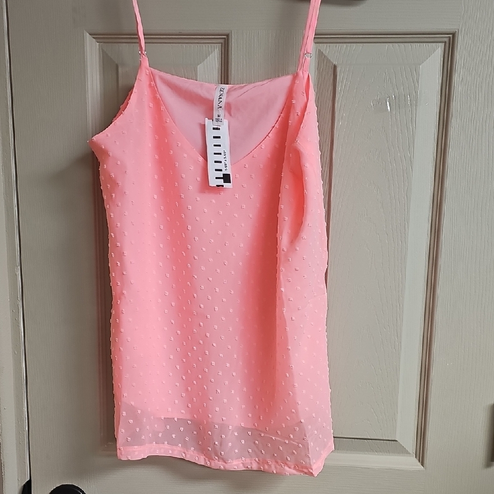 2 For $12 Zenana Outfitters Pink Fitted Camisole Top